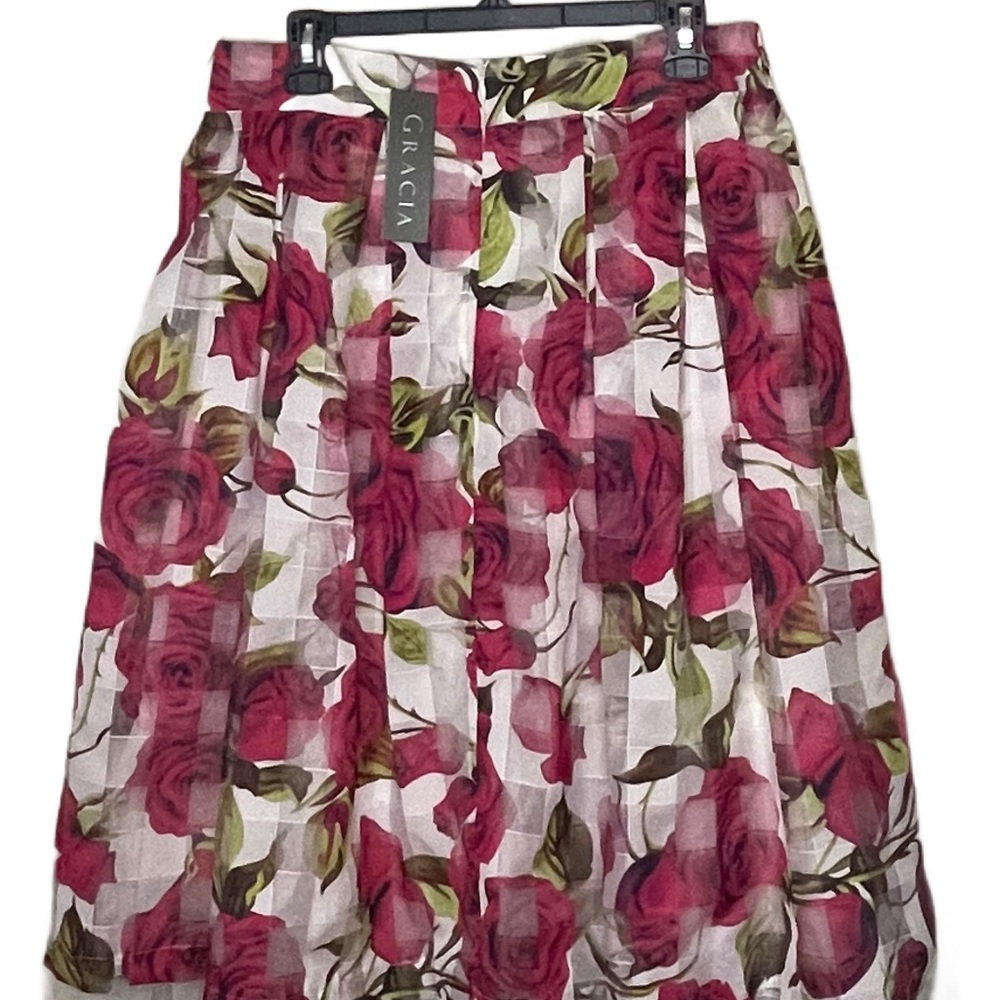 Gracia Pink Bubble Knee-Length Skirt